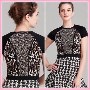 PARKER | Langley Leopard Print Crop Top